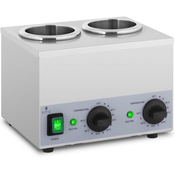 Sildītāja sildītājs 2x 1L 40-90C 400W pudeles