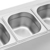 Sheeter stenda par gastronomijas konteineriem 5 x gn 1/6 9,5 l + konteineri ar vākiem