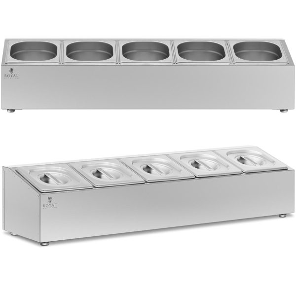 Sheeter stenda par gastronomijas konteineriem 5 x gn 1/6 9