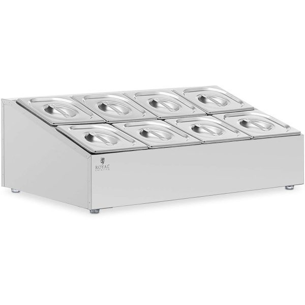 10012756-1 Loksne gastronomiskiem apstākļiem 8 x gn 1/6 + konteineri ar vākiem