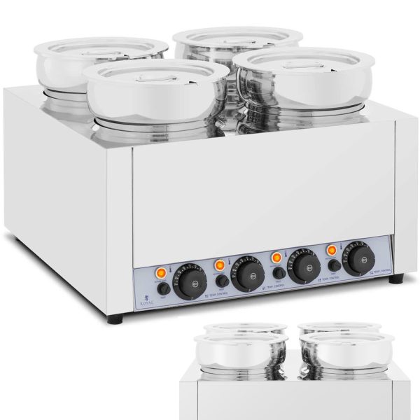 Bemar elektriskā sildītāja sildītāja fondue šokolāde 2000 4 x 7 l