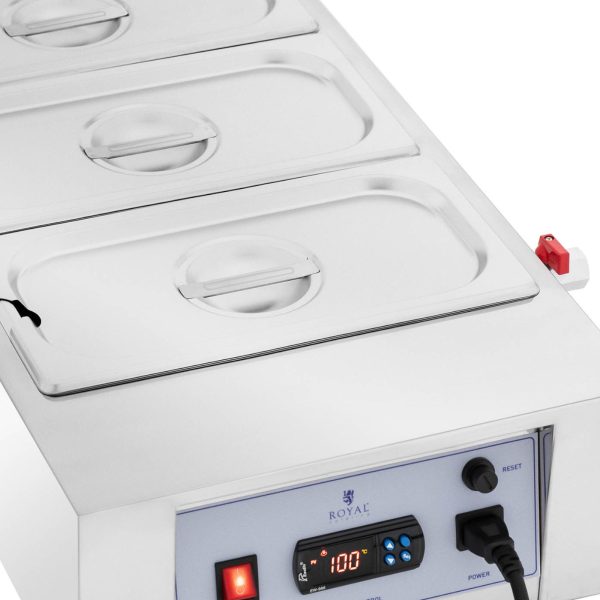 Šokolādes sildītājs elektriskām mērcēm 3 x 3,2 l 1500 w