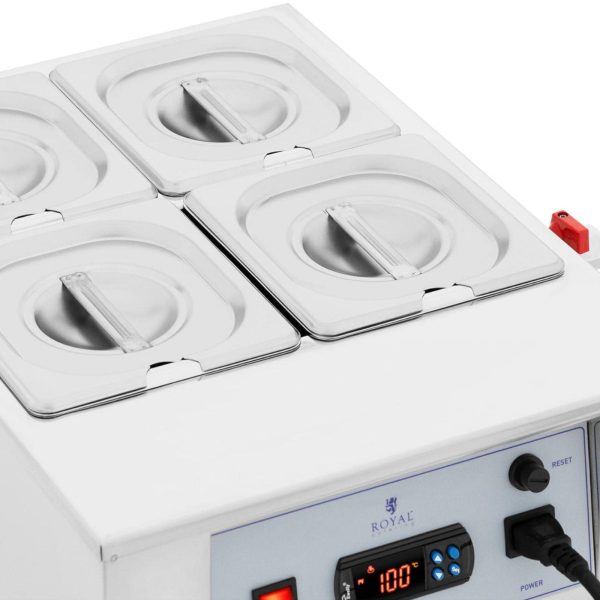 Šokolādes sildītājs elektriskām mērcēm 4 x 1,5 l 1500 W