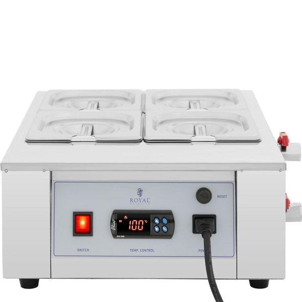 Šokolādes sildītājs elektriskām mērcēm 4 x 1,5 l 1500 W