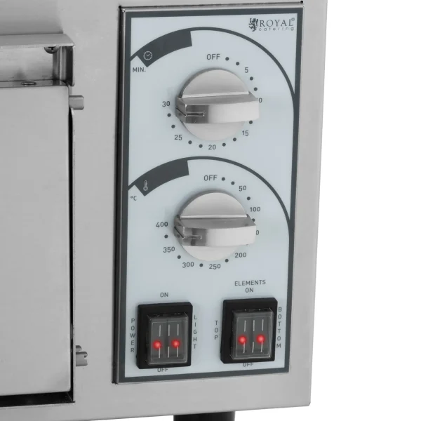 Profesionāla viena -ķemmīšu picu krāsns 1 picas diametrā 35 cm 2200 W