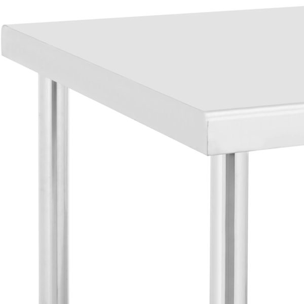 Gastronomiskais metāla galds uz riteņiem ar plaukta tēraudu 70 x 120 cm