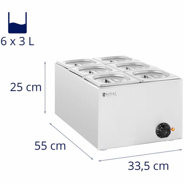 Bemar elektriskais sildītājs 6 X GN 1/6 640 W