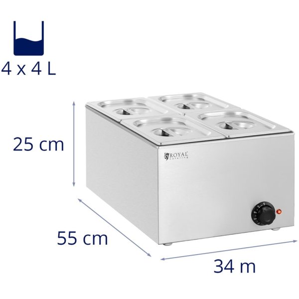 Bemar elektriskais sildītājs 4 x GN 1/4 640 W