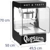 Mašīnas ierīce popkorna grauzdēšanai 4-5 kg/h 1,2 l melna