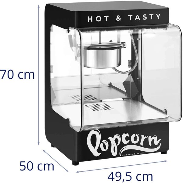 Mašīnas ierīce popkorna grauzdēšanai 4-5 kg/h 1,2 l melna