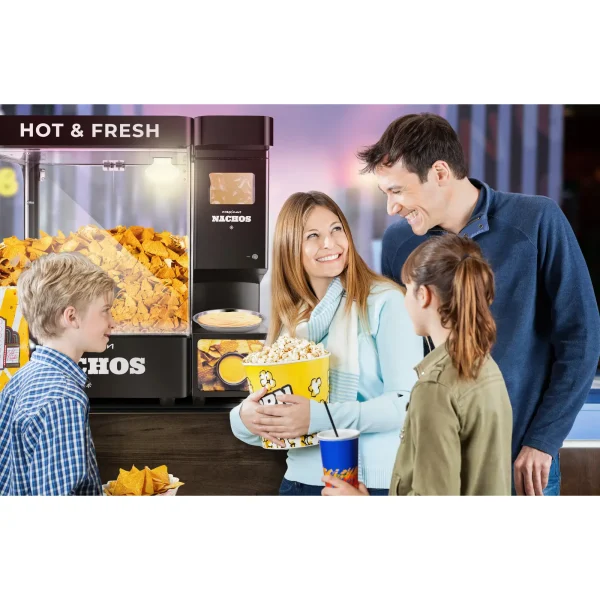 Nachos mērču dozators ar 4,8 L 55-80 C sildītāju