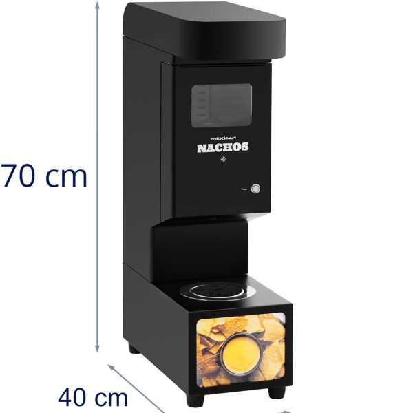 Nachos mērču dozators ar 4,8 L 55-80 C sildītāju