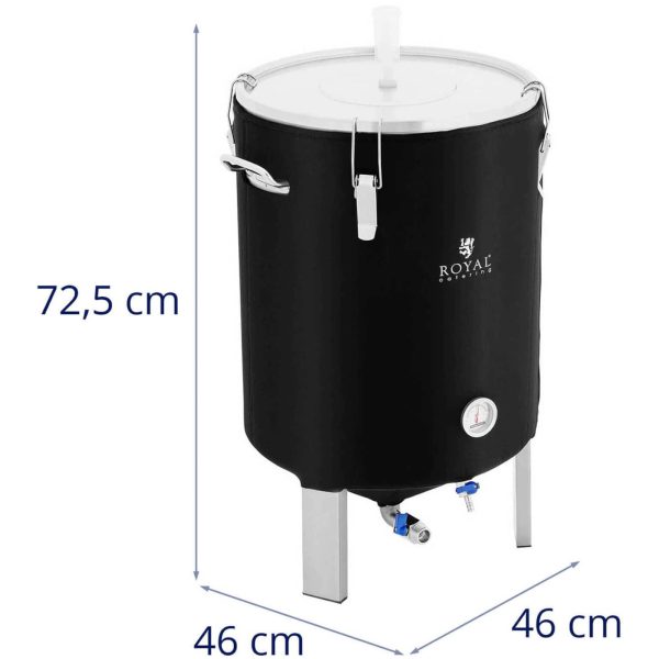 Fermentācijas katlu trauki Fermentācija Alus vīns vīnam ar izolāciju 0-40C 60 L