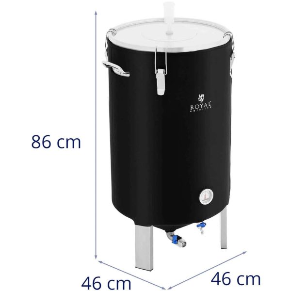 Fermentācijas katlu konteiners Fermentācijas fermentators alus vīnam ar izolāciju 0-40C 70 L
