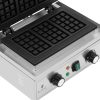 Taisnstūrveida vafeļu dzelzs 3 Beļģijas vafeļu teflon 1500 W
