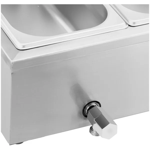 BEMAR sildītāja sildītāja sildīšanas bufete ar 6 x gn 1/3 2100 W pārsegu