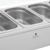 BEMAR sildītāja sildītāja sildīšanas bufete ar 6 x gn 1/3 2100 W pārsegu