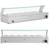 BEMAR sildītāja sildītāja sildīšanas bufete ar 6 x gn 1/3 2100 W pārsegu