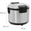 Sildīšanas sildīšanas ierīce elektrisko rīsu sildīšanai 26 L 110 W