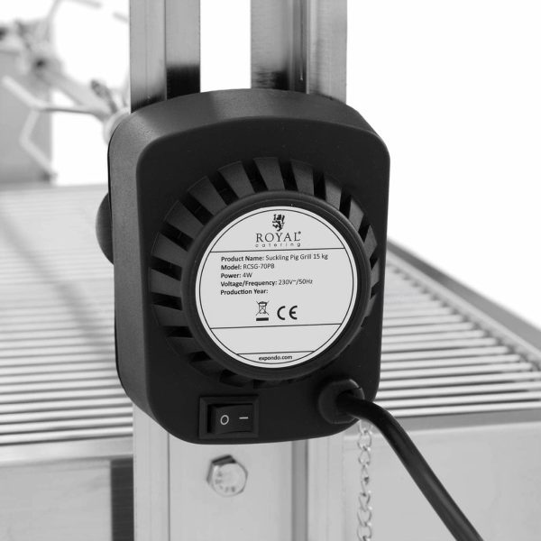 Oglekļa režģis ar elektrisko rotācijas stieni sivēnai 4 kg 82 cm