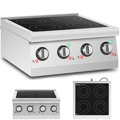 Indukcijas virtuve 4 degļa iestatīšana 6000 W