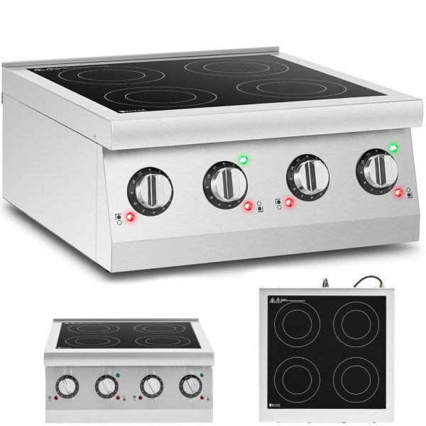 Indukcijas virtuve 4 degļa iestatīšana 6000 W