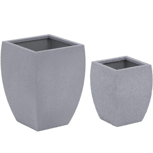 2 noapaļotu podu komplekts 27x27 cm 31x31 cm - Corten Steel