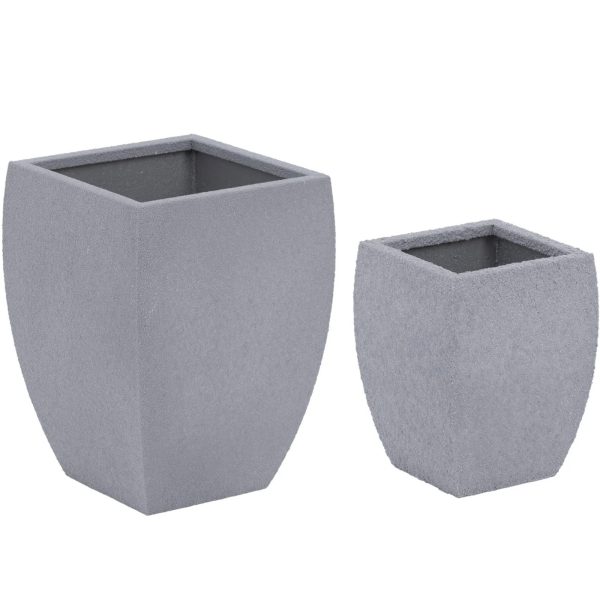 2 noapaļotu podu komplekts 27x27 cm 31x31 cm - Corten Steel