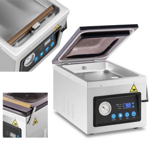 Pārtikas vakuuma iepakojuma mašīnas platums 26 cm 77 L/min 1 bārs 1000 W