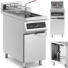 Delachabian indukcijas fritieris ar 30 L 60-190 C 380 V 10000 W skapi