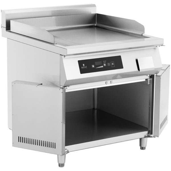 Gluda brīvi stāvoša indukcijas grils 720 x 610 mm 80-300 C 10 000 W