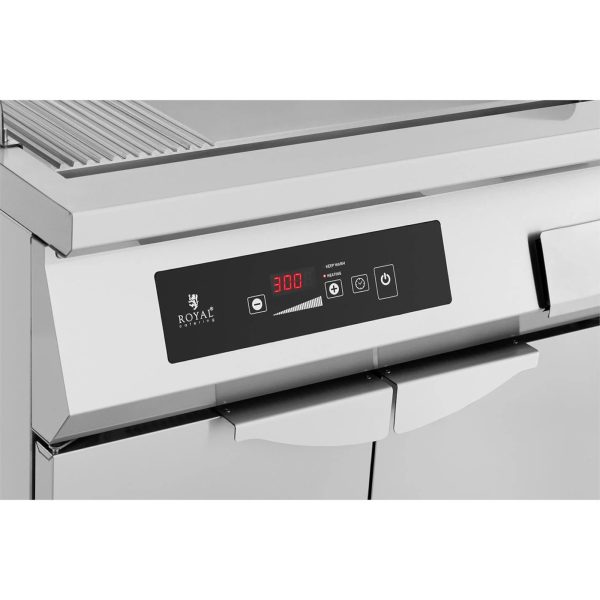 Gluda brīvi stāvoša indukcijas grils 720 x 610 mm 80-300 C 10 000 W