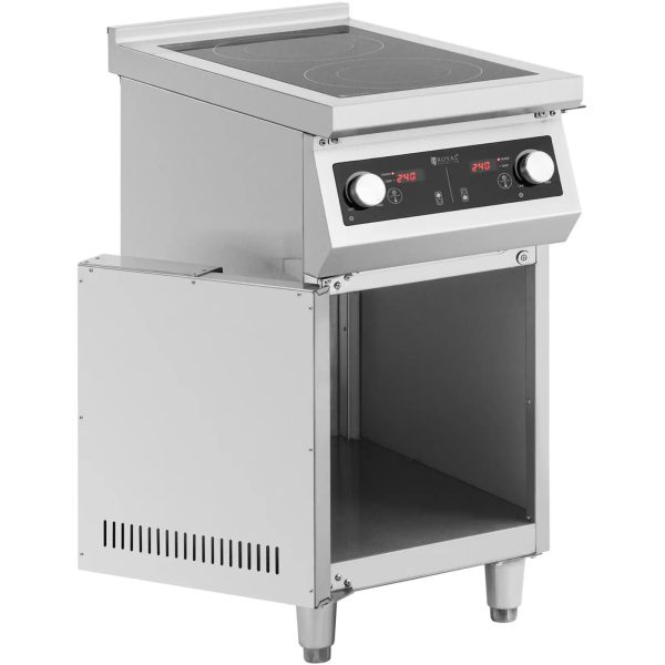 Indukcijas virtuve 2 bezmaksas deglis ar 400 V 8500 W skapi