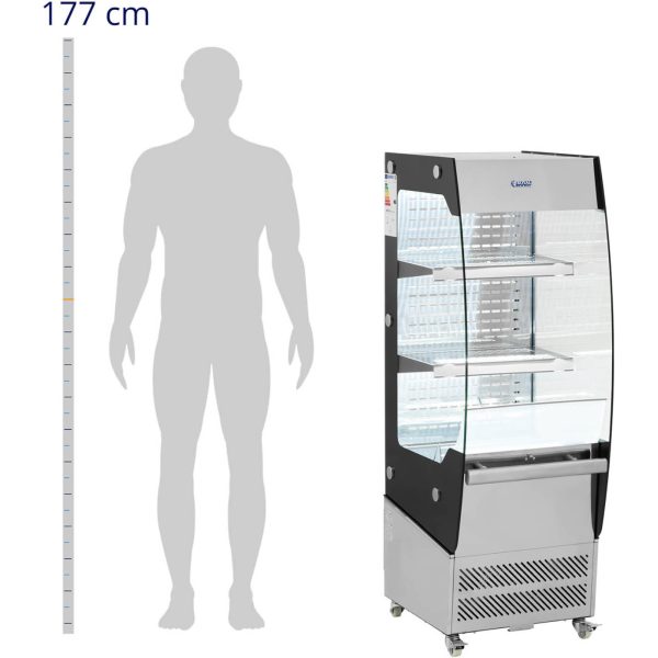 LED stikla saldēšanas vieta 2 plaukti 180 l