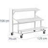 Glabājiet plauktu dārzeņiem ar augļiem 125 x 79 x 108 cm