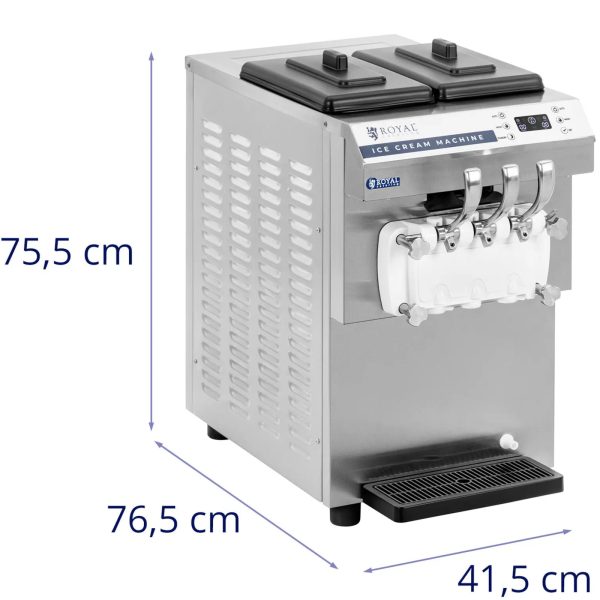 Mašīnas mašīna Itālijas saldējumam 1350 16 l/h - 3 garšas