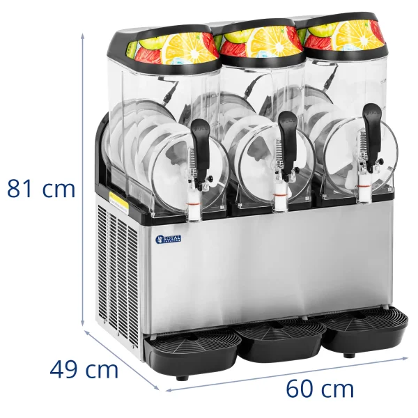 Granitor Slush Sorbet dzērieni trīskāršie LED 3 x 12 L 960 W