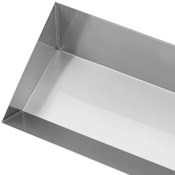 Vannas konteineru loksne ar nerūsējošā tērauda kartupeļiem 80 x 30 cm