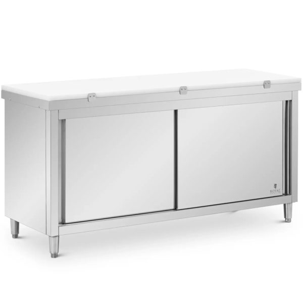 Papildu skapja atdalīšana ar smalcināšanas dēli tērauda 180 x 60 cm