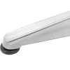 Galda joslu galds apaļš augsts saliekamais diametrs 60 cm 115 cm sudrabs