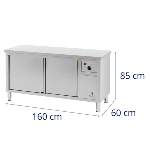 Apkures skapis plāksnēm 30-80 C 160 x 60 x 85 cm 2,4kW