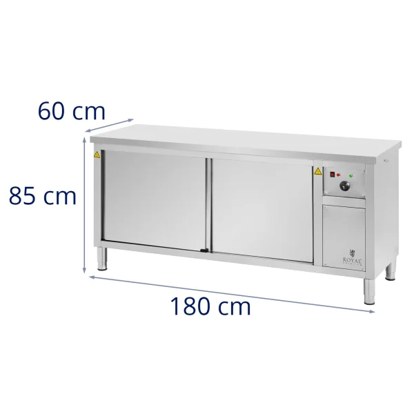 Apkures skapis plāksnēm 30-80 C 180 x 60 x 85 cm 2,4kW