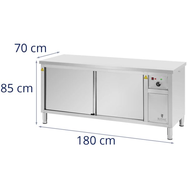 Apkures skapis plāksnēm 30-80 C 180 x 70 x 85 cm 2,4kW