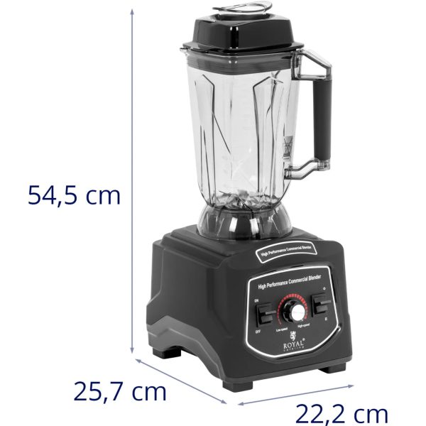 Zvaniet blenderim ar pulsācijas režīmu 2,5 L 24500 RPM 1680 W