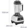 Zvaniet blenderim ar pulsācijas režīmu 2 L 24500 RPM 1500 W