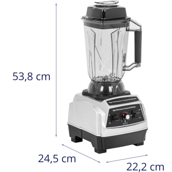 Zvaniet blenderim ar pulsācijas režīmu 2 L 24500 RPM 1500 W