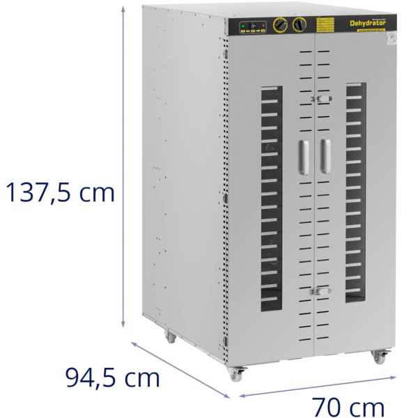 Rūpnieciska žāvētājs pārtikas produktiem augļiem 24 režģis 40-90 C 5850 W