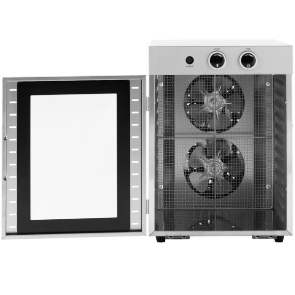 Pārtikas žāvētājs augļu sēnīšu augiem 12 režģis 1000 W