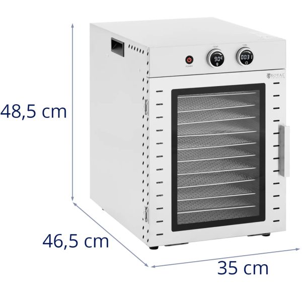 Pārtikas žāvētājs augļu sēnīšu augiem 12 režģis 1000 W