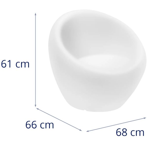 LED bārs LED stieņa krēsls 62 x 68 cm